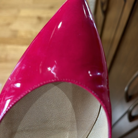 Pink Patent Kitten-Heel Shoes - Picture 12 of 15